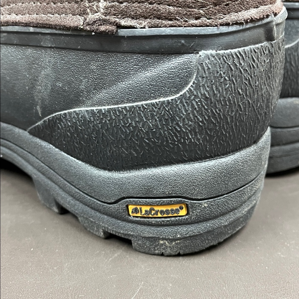 LaCrosse winter insulated Black and Brown iceman Boots 12 - Picture 5 of 9